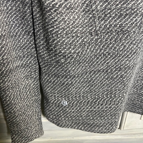 Lululemon Ready To Rulu Heather Grey White Herringbone Print Athleisure Lounge - Picture 9 of 9